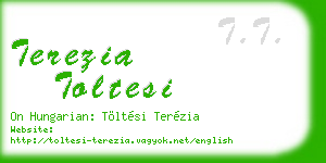 terezia toltesi business card